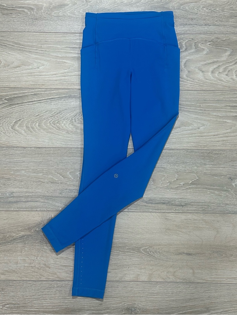 Lululemon Fast and Free HR 28” Leggings Size 4 Blue Nulux